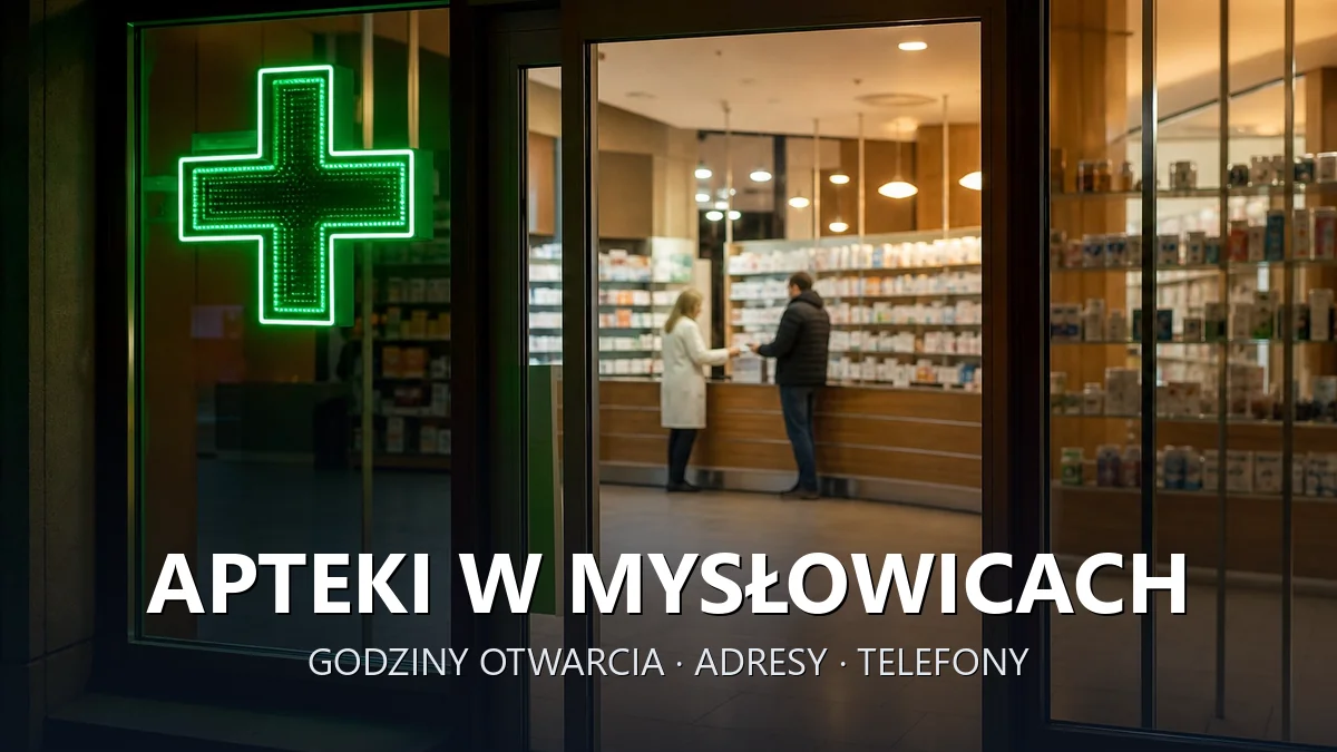 Apteki w Mysłowicach - godziny otwarcia i dyżury