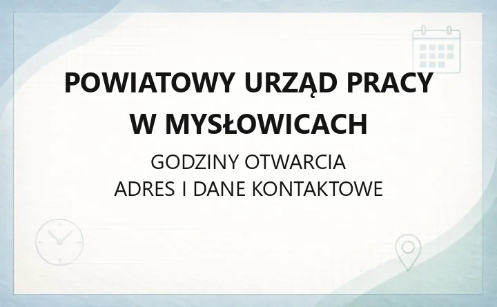 Powiatowy Urząd Pracy w Mysłowicach - kontakt, rejestracja, wsparcie dla pracodawców