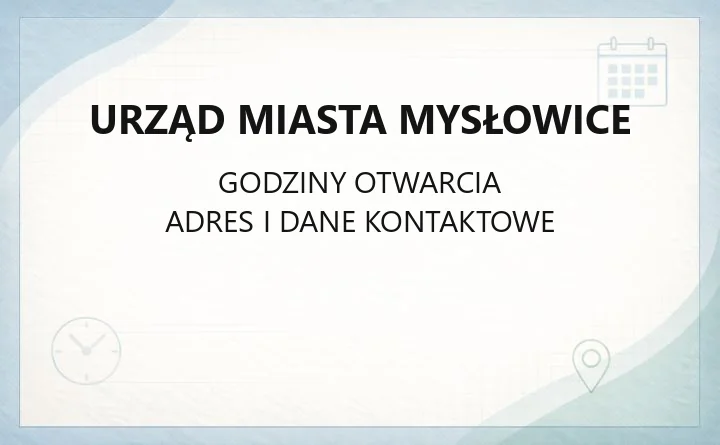 Urząd Miasta Mysłowice - kontakt, godziny, wydziały i e-usługi