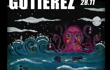Grafika promocyjna wydarzenia GUTIEREZ – premiera albumu „Morze martwe”