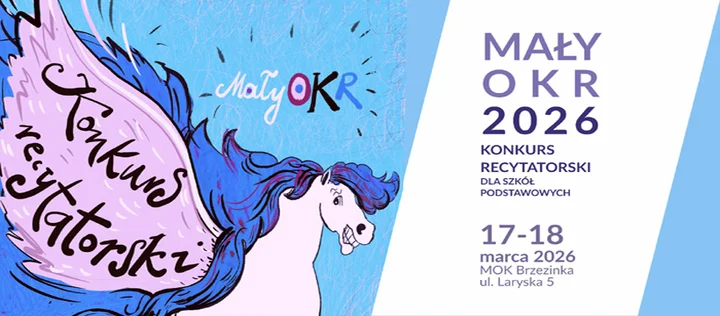 Grafika promocyjna wydarzenia Konkurs Recytatorski „Mały OKR” 2026 w Mysłowicach