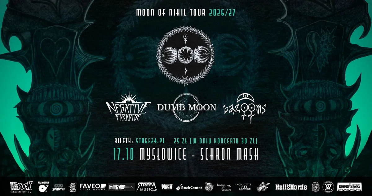 Grafika promocyjna wydarzenia Moon of Nihil Tour: koncert w Mysłowicach