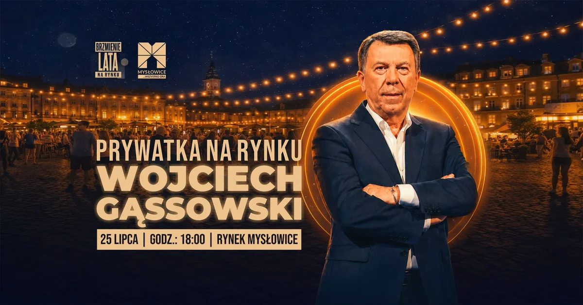 Grafika promocyjna wydarzenia Prywatka na Rynku: Wojciech Gąssowski – letni koncert