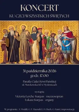 Grafika promocyjna wydarzenia Koncert ku czci Wszystkich Świętych