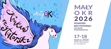 Grafika promocyjna wydarzenia Konkurs Recytatorski „Mały OKR” 2026 w Mysłowicach
