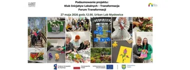 Grafika promocyjna wydarzenia Podsumowanie KILu – Forum Transformacji w Urban Labie Mysłowice