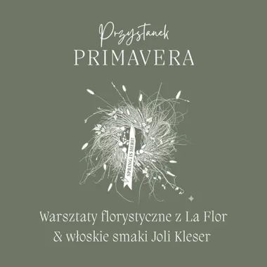 Grafika promocyjna wydarzenia WIOSENNE WIANKI w Przystanku Południe