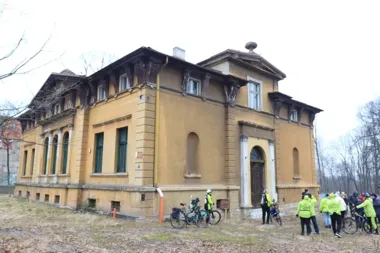 Grafika promocyjna wydarzenia Zwiedzanie Willi Antona Klausa – Kuderów w Mysłowicach