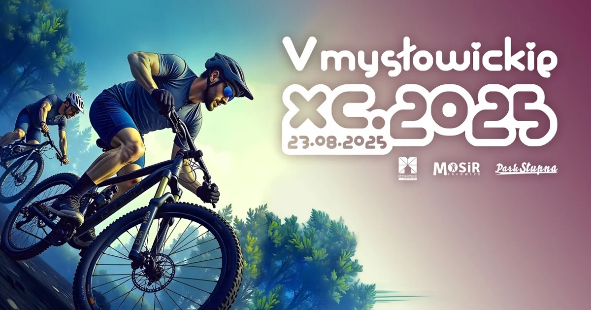 Grafika promocyjna wydarzenia Wyścig cross country dla dorosłych i dzieci w Parku Słupna