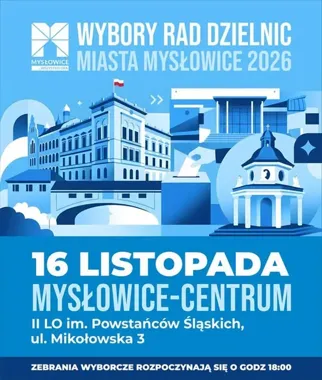 Wybory do rady dzielnicy Mysłowice-Centrum. Zebranie odbędzie się w II LO