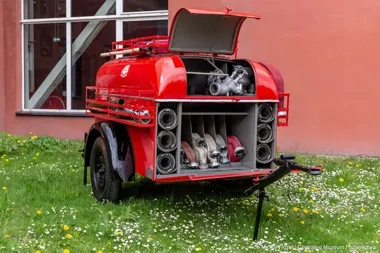 Przyczepa gaśnicza z czasów wojny wróciła do pełnej formy