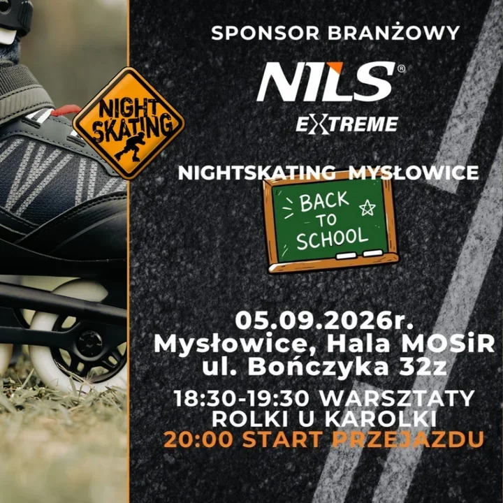 Mysłowice znów ruszą na rolkach - Nightskating wraca w szkolnym stylu