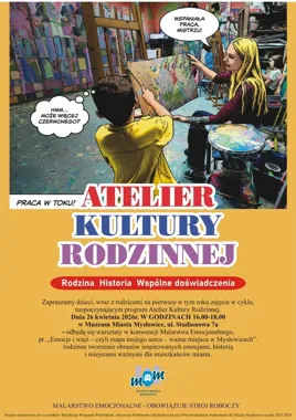 W Mysłowicach dzieci i rodzice namalują emocje na starcie Atelier Kultury Rodzinnej